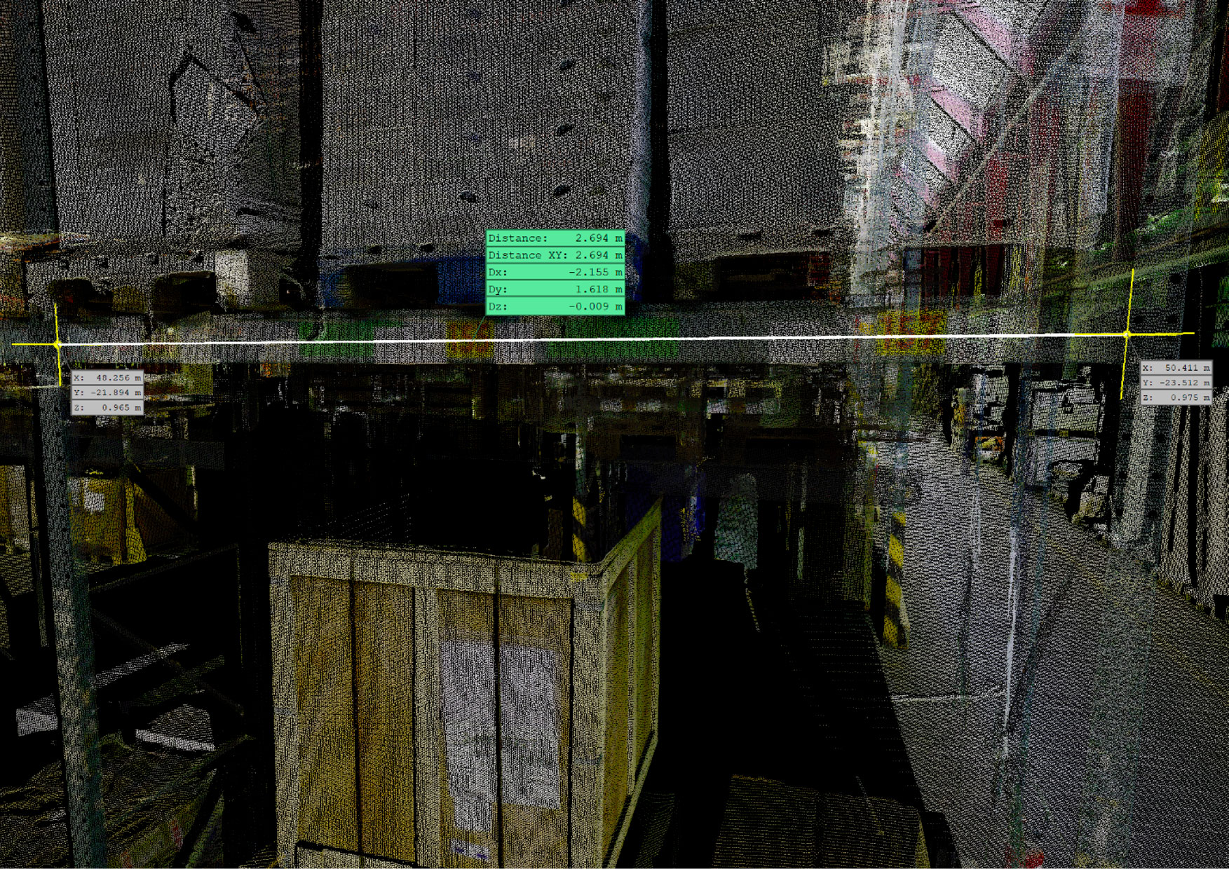 Warehouse 3D laser scanner